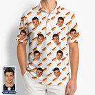 Men's Frank Feast Custom Face Polo Shirt