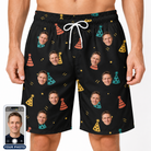 Men's Hooray Hats Custom Face Beach Shorts