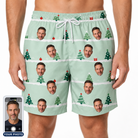 Men's Evergreen Extravaganza Custom Face Beach Shorts