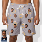 Men's Diamond Dares Custom Face Beach Shorts