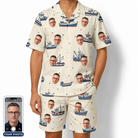Men's Mini Mariners Custom Face Shirt & Shorts Set