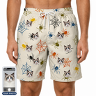 Men's Creepy Crawlers Custom Cat Face Beach Shorts