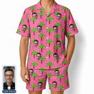 Men's Sepia Sojourn Custom Face Shirt & Shorts Set