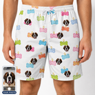 Men's Tag Wag Custom Dog Face Beach Shorts