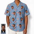 Men's Melon Mosaic Custom Face Hawaiian Shirt