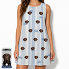 Women's Pup Pendants Custom Dog Face Tank Dress