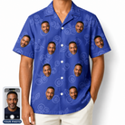Men's Blueberry Boogie Custom Face Hawaiian Shirt