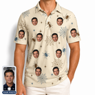 Men's Macabre Mesh Custom Face Polo Shirt