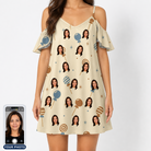 Women's Sugar Spin Custom Face Off-Shoulder Dress