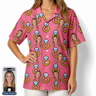 Women's Jewel Jitters Custom Face Hawaiian Shirt