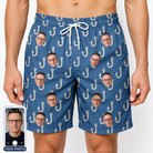 Men's Treble Trouble Custom Face Beach Shorts