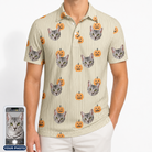 Men's Fiery Fiends Custom Cat Face Polo Shirt