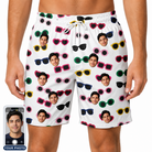 Men's Vow Visors Custom Face Beach Shorts