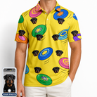 Men's Fetch Flight Custom Dog Face Polo Shirt