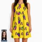 Women's Vineyard Vibes Custom Face Tank Dress