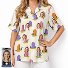 Women's Resting Jest Custom Face Hawaiian Shirt