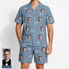 Men's Midcentury Mirage Custom Face Shirt & Shorts Set