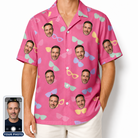 Men's Sunbound Siblings Custom Face Hawaiian Shirt