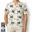 Men's Twinkle Tangled Custom Cat Face Hawaiian Shirt