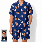 Men's Marzipan Marina Custom Face Shirt & Shorts Set