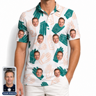 Men's Handicap Hilarity Custom Face Polo Shirt