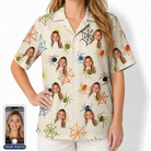 Women's Creepy Crawlers Custom Face Hawaiian Shirt