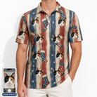 Men's Christmas Cuffs Custom Cat Face Polo Shirt
