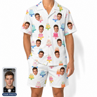 Men's Cake Craze Custom Face Shirt & Shorts Set