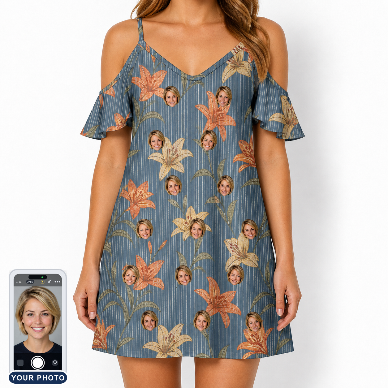 Women's Lily Limelight Custom Face Off-Shoulder Dress