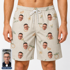 Men's Mandarin Moxie Custom Face Beach Shorts