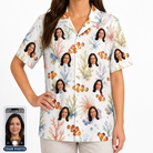 Women's Clownfish Comedy Custom Face Hawaiian Shirt