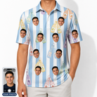 Men's Bottle Belles Custom Face Polo Shirt