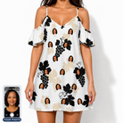 Women's Juicy Jewels Custom Face Off-Shoulder Dress