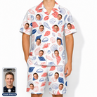 Men's Coastal Keepsakes Custom Face Shirt & Shorts Set