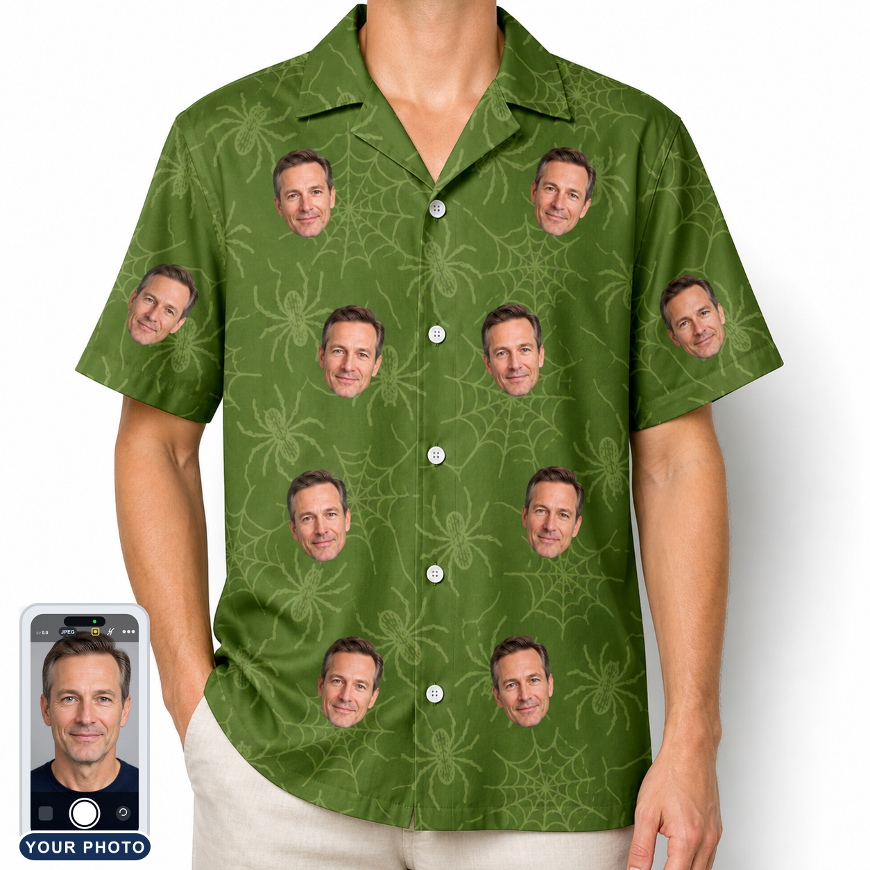 Men's Chitin Chicanery Custom Face Hawaiian Shirt