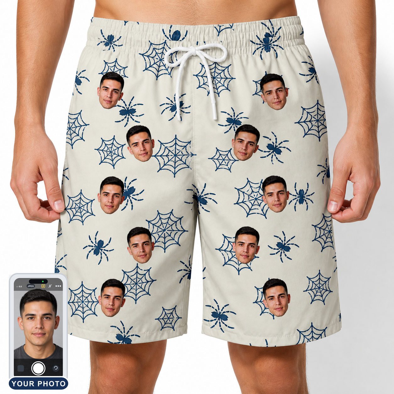 Men's Gloom Looms Custom Face Beach Shorts