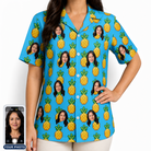 Women's Exotic Excursion Custom Face Hawaiian Shirt
