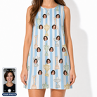 Women's Green Glory Custom Face Tank Dress