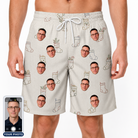 Men's Santa Satchels Custom Face Beach Shorts