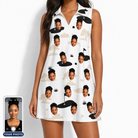 Women's Tee Hee Custom Face V-Neck Dress