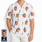 Men's Boom Banner Custom Face Hawaiian Shirt