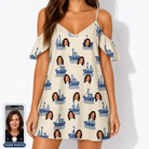 Women's Skipper Scooters Custom Face Off-Shoulder Dress