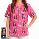 Women's Sunbound Siblings Custom Face Hawaiian Shirt