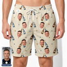 Men's Vow Vino Custom Face Beach Shorts