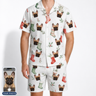 Men's Hearth Hangers Custom Dog Face Shirt & Shorts Set