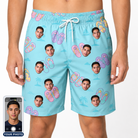 Men's Flipflop Fanfare Custom Face Beach Shorts