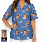 Women's Foreshore Forever Custom Face Hawaiian Shirt