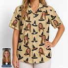 Women's Coven Couture Custom Face Hawaiian Shirt