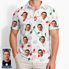 Men's Merry Circuits Custom Face Polo Shirt
