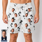 Men's Tropic Tangle Custom Face Beach Shorts